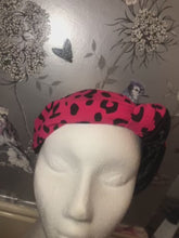 Load and play video in Gallery viewer, Couture Alice Band (pink cheetah print)
